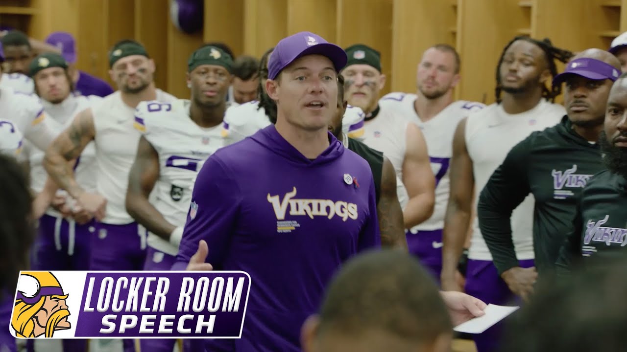 Kevin O’Connell’s Locker Room Speech After Minnesota Vikings Win Over Chicago Bears