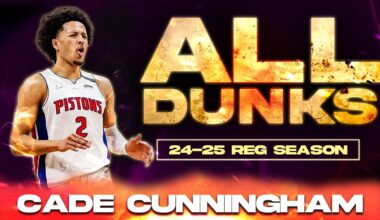 ALL DUNKS | Cade Cunningham´s 2025 Season 🔥 Every Dunk, Must See!