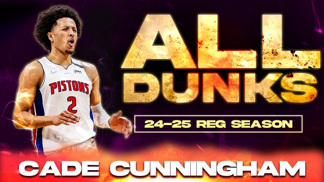 ALL DUNKS | Cade Cunningham´s 2025 Season 🔥 Every Dunk, Must See!