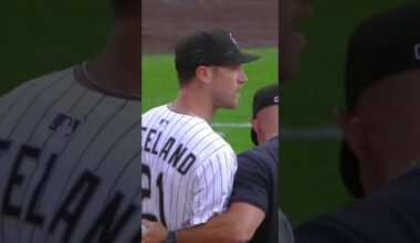 Rafael Devers hits a home run off Kyle Freeland, and now the benches have cleared in Colorado 👀