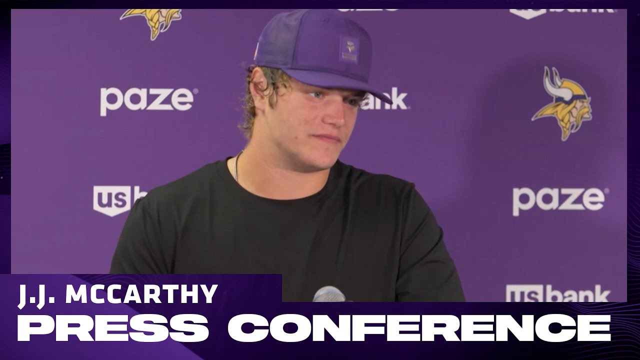 J.J. McCarthy On His NFL Debut: "It's Huge To Come Out With A Win" | Vikings at Bears