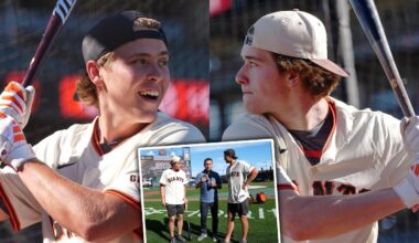 Smith and Celebrini Take Batting Practice