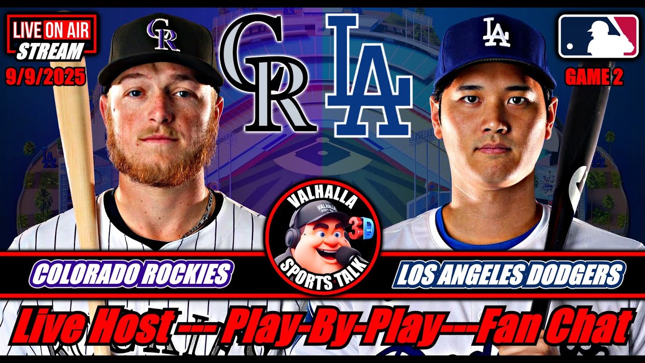 Los Angeles Dodgers vs Colorado Rockies ⚾ MLB Baseball 🟢 LIVE STREAM MLB in 3D.