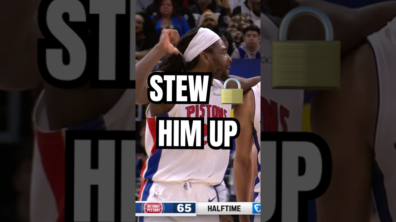 Defense gon hype Cade up every time #nba #detroitpistons #nbahighlights