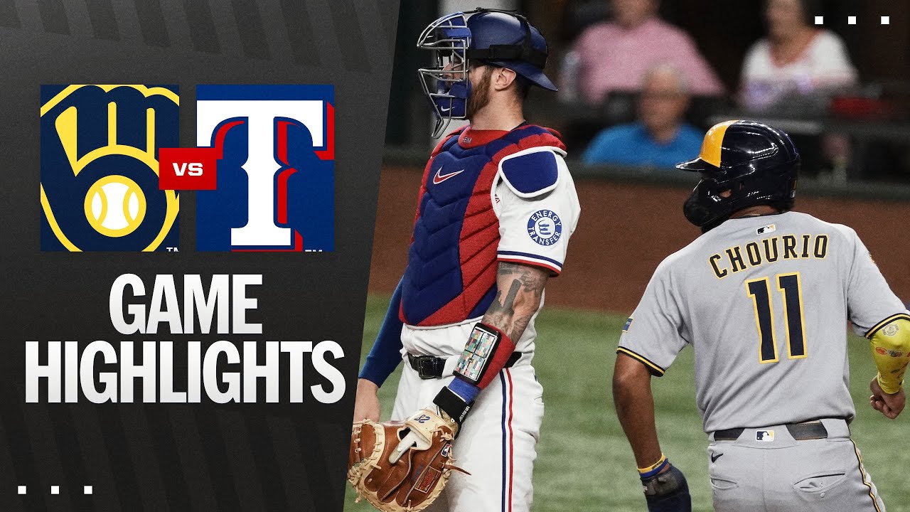 Brewers vs. Rangers Game Highlights (9/9/25) | MLB Highlights