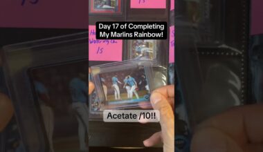 What a sick addition to the rainbow! Day 17 brings the Black Acetate /10! #topps #baseballcards