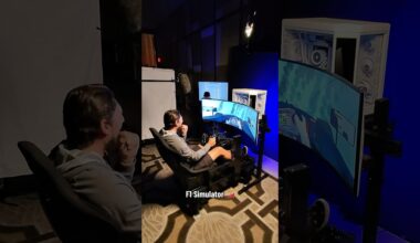 Connor Hellebuyck drove the F1 car right into the wall 😭 #gojetsgo #hockey