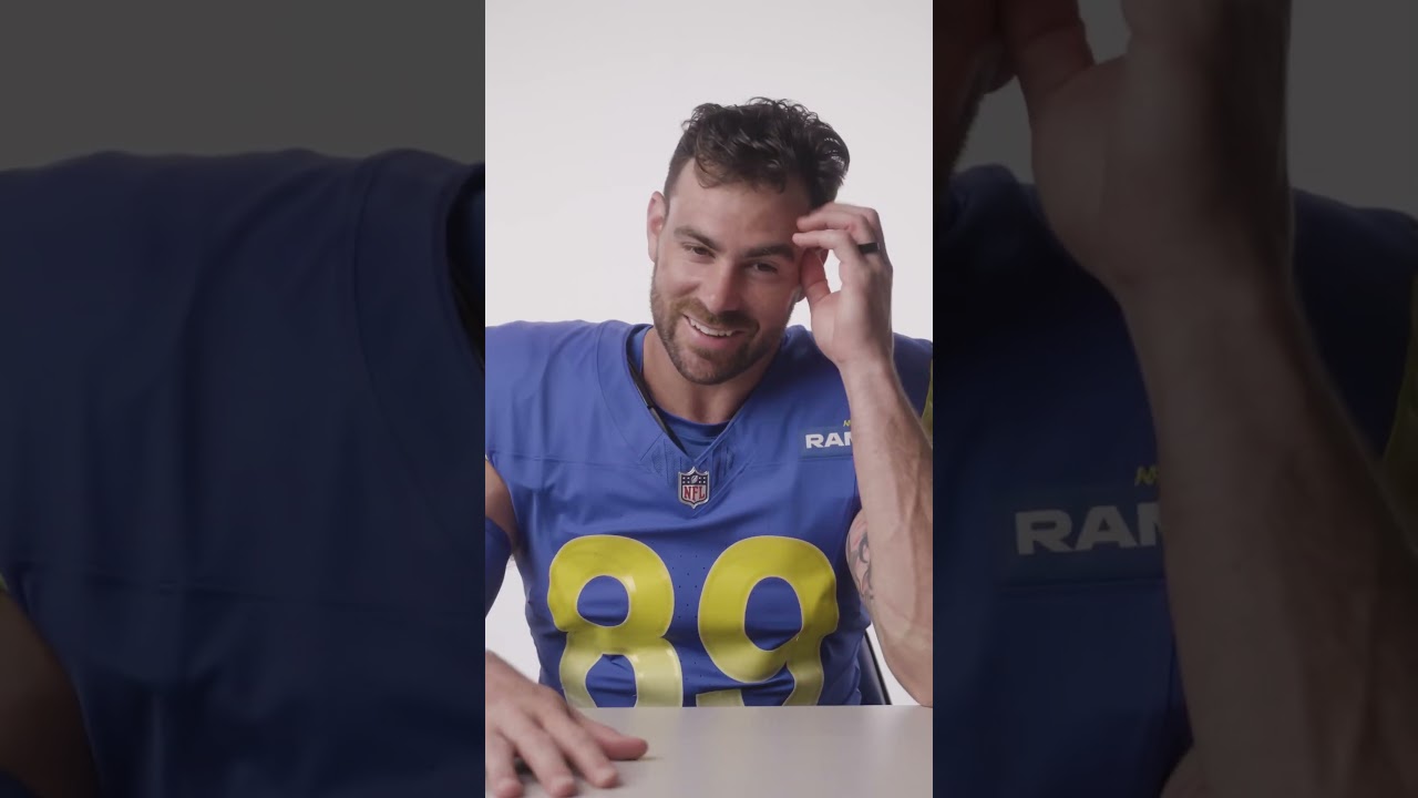 Rams players audition for Spanish soap operas 🧼 🎬 #nfl #rams #shorts