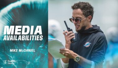 Coach McDaniel meets with the media | Miami Dolphins
