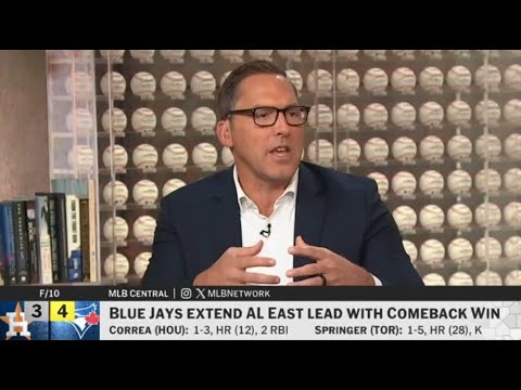 MLB Network | Mark Derosa IMPRESSED Blue Jays extend AL East lead with comeback win over Astros
