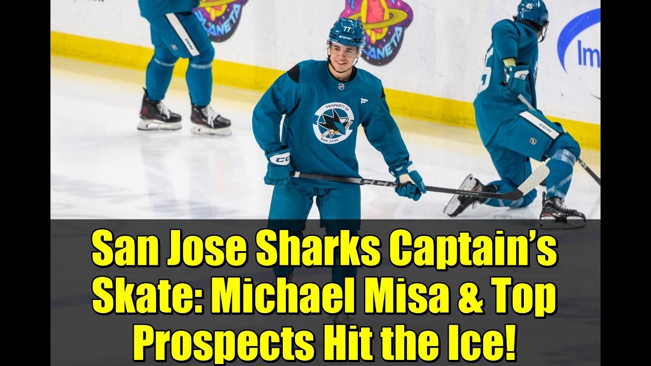 San Jose Sharks Captain’s Skate: Michael Misa & Top Prospects Hit the Ice!