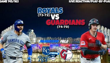 Kansas City Royals vs Cleveland Guardians LIVE REACTION/Play-by-Play
