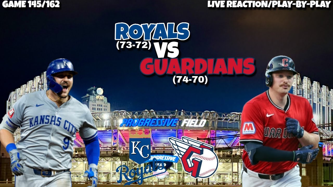 Kansas City Royals vs Cleveland Guardians LIVE REACTION/Play-by-Play