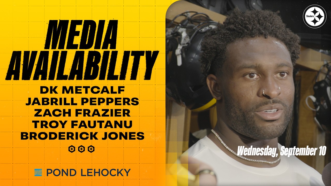 Metcalf, Peppers, Frazier, Jones, Fautanu Media Availability (Sept. 10) | Pittsburgh Steelers