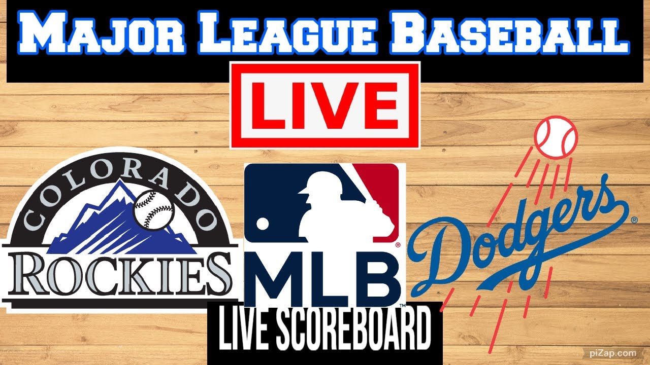 Colorado Rockies Vs Los Angeles Dodgers | MLB | Play by Play | Live Scoreboard