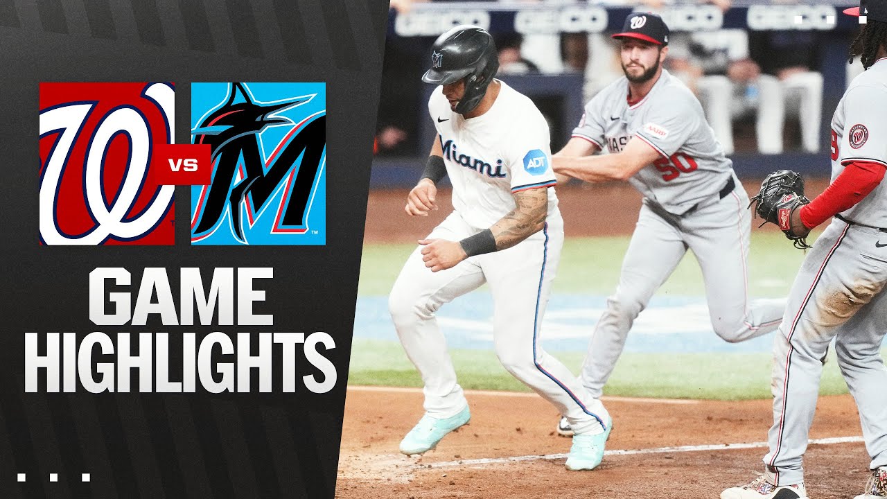 Nationals vs. Marlins Game Highlights (9/10/25) | MLB Highlights