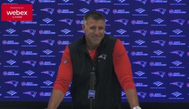Vrabel: "We Have to Have Great Leadership, Great Focus, & an Energy to Improve." | Press Conference