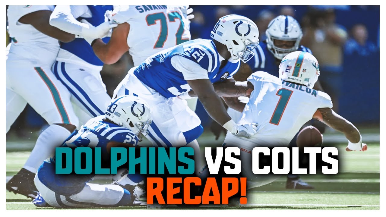 Miami Dolphins Vs Indianapolis Colts Week 1 Recap......WE SUCK!