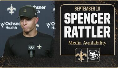 Spencer Rattler on practicing with officials, 49ers defense | New Orleans Saints