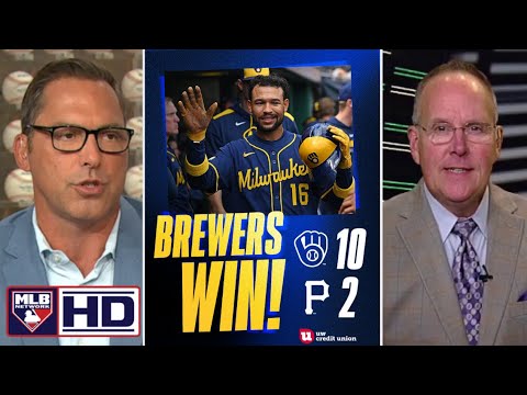 MLB Network | Craig Coshun REACTS Jacob Misiorowski cruises as Brewers sweep Pirates with 10-2 win