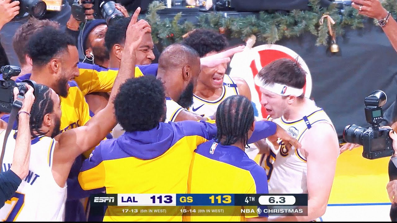 Lakers vs Warriors INSANE CHRISTMAS ENDING (Extended Version) | December 25, 2024