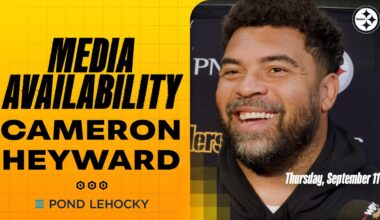 Cam Heyward Media Availability (Sept. 11) | Pittsburgh Steelers