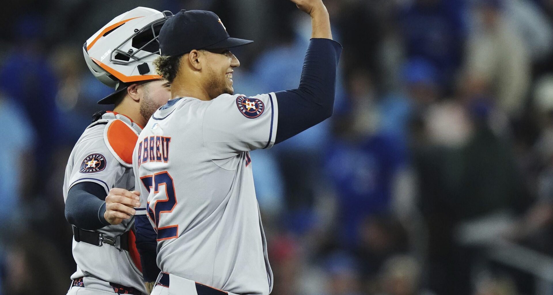 Astros Manager Joe Espada on the 112 mph liner that struck closer Bryan Abreu: “It got him on the butt. There’s plenty of butt in there.”