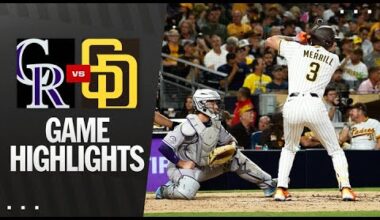 Rockies vs. Padres Game Highlights (9/11/25) | MLB Highlights