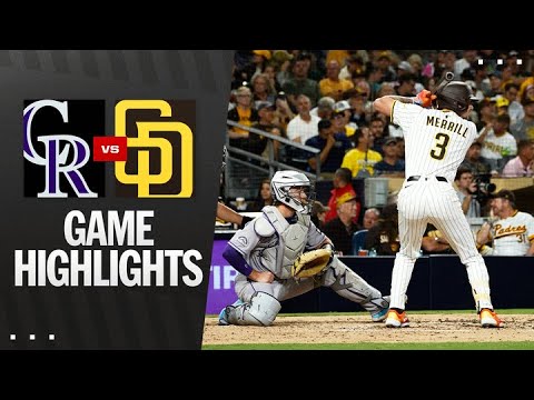 Rockies vs. Padres Game Highlights (9/11/25) | MLB Highlights
