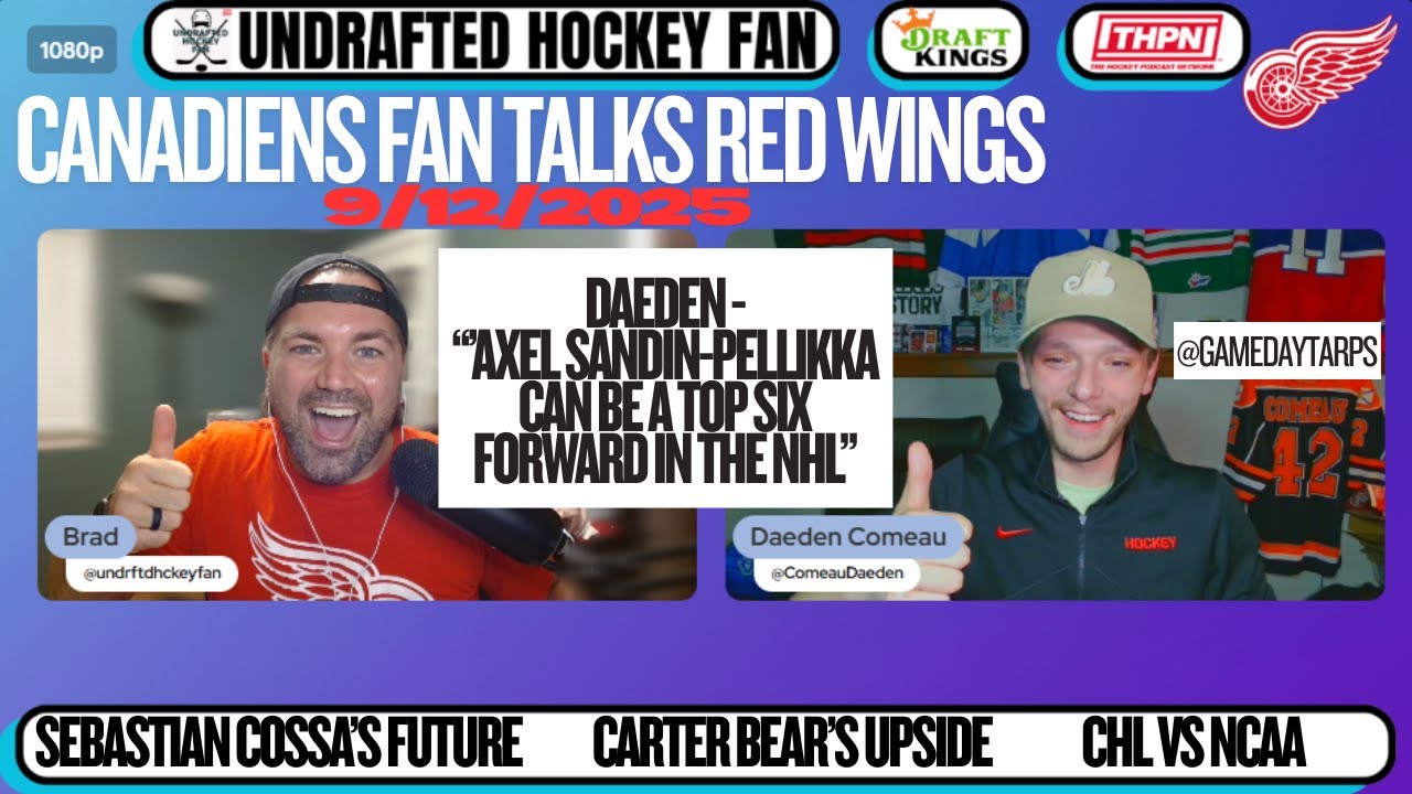 Could Axel Sandin-Pellikka be a top-six forward in the NHL?!? Detroit Red Wings Prospect discussion