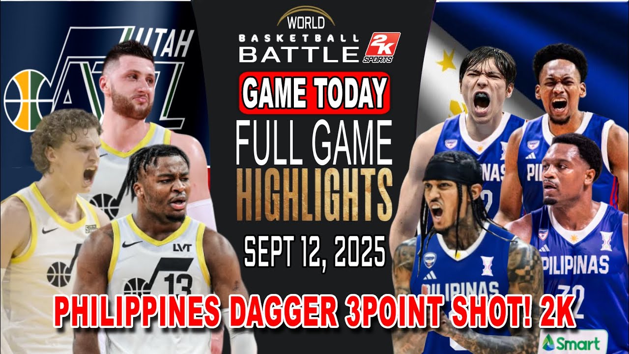 GILAS PILIPINAS vs UTAH JAZZ GAME TODAY September 12, 2025 - Philippines Shocking Buzzer-Beater! 2k
