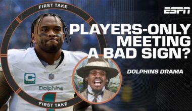 'SIGN OF DISASTER!' 😳 - Cam Newton's PLAYER PERSPECTIVE on Miami's players-only meeting | First Take