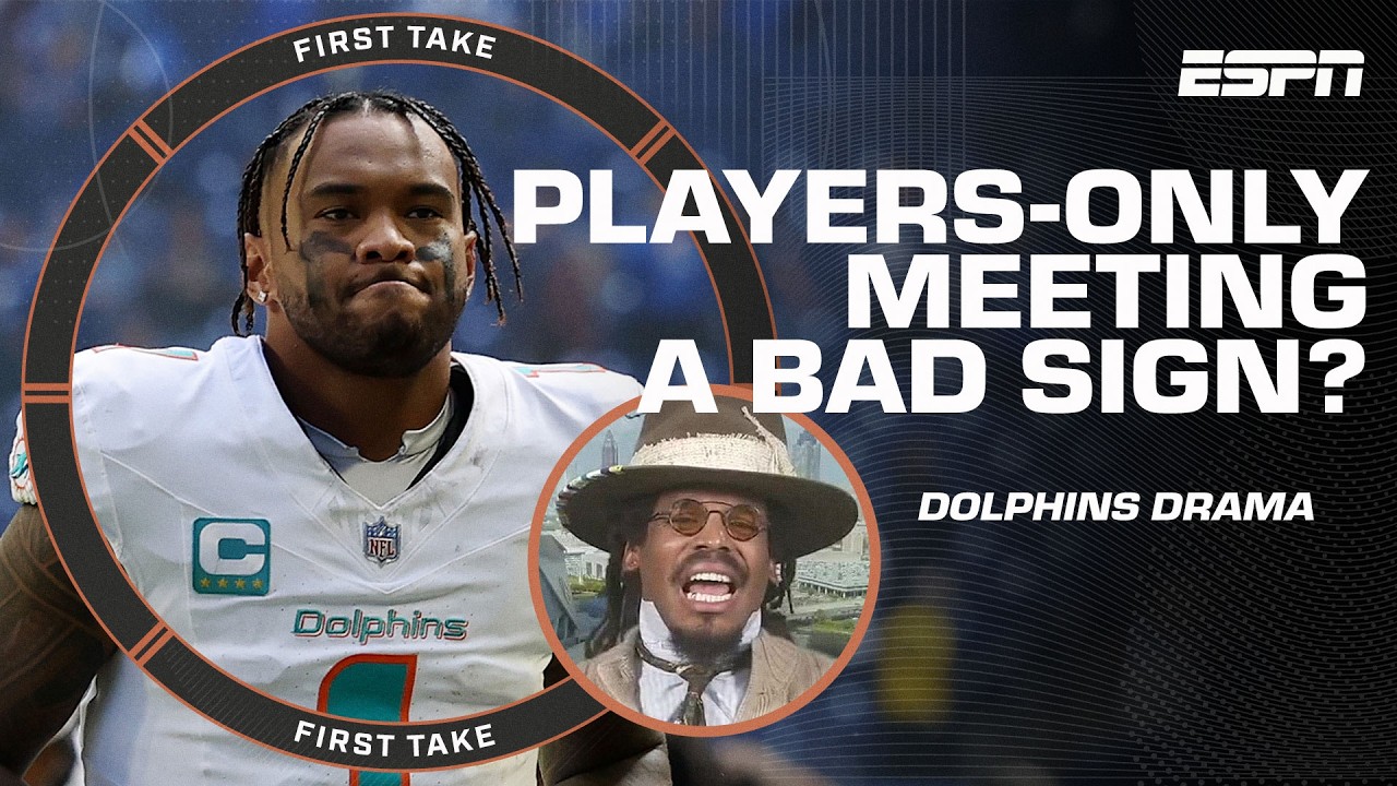 'SIGN OF DISASTER!' 😳 - Cam Newton's PLAYER PERSPECTIVE on Miami's players-only meeting | First Take