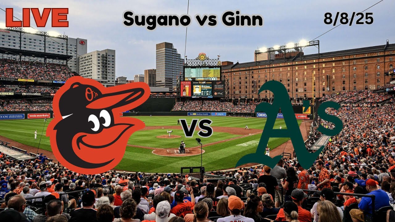 Baltimore Orioles vs the Athletics | LIVE! Play-by-Play & Commentary | 8/8/25 | Game #116