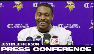 Justin Jefferson on Adam Thielen's Return, Confidence in J.J. McCarthy, Hamstring Injury Recovery