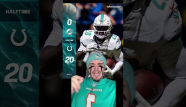 Dolphins Down 20-0 To Daniel Jones at Half 😭 #nfl #nfltrending #nflviral #nflfootball #dolphins
