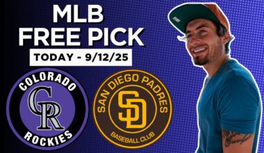 MLB Picks and Predictions - Colorado Rockies vs San Diego Padres, 9/12/25 Free Best Bets & Odds