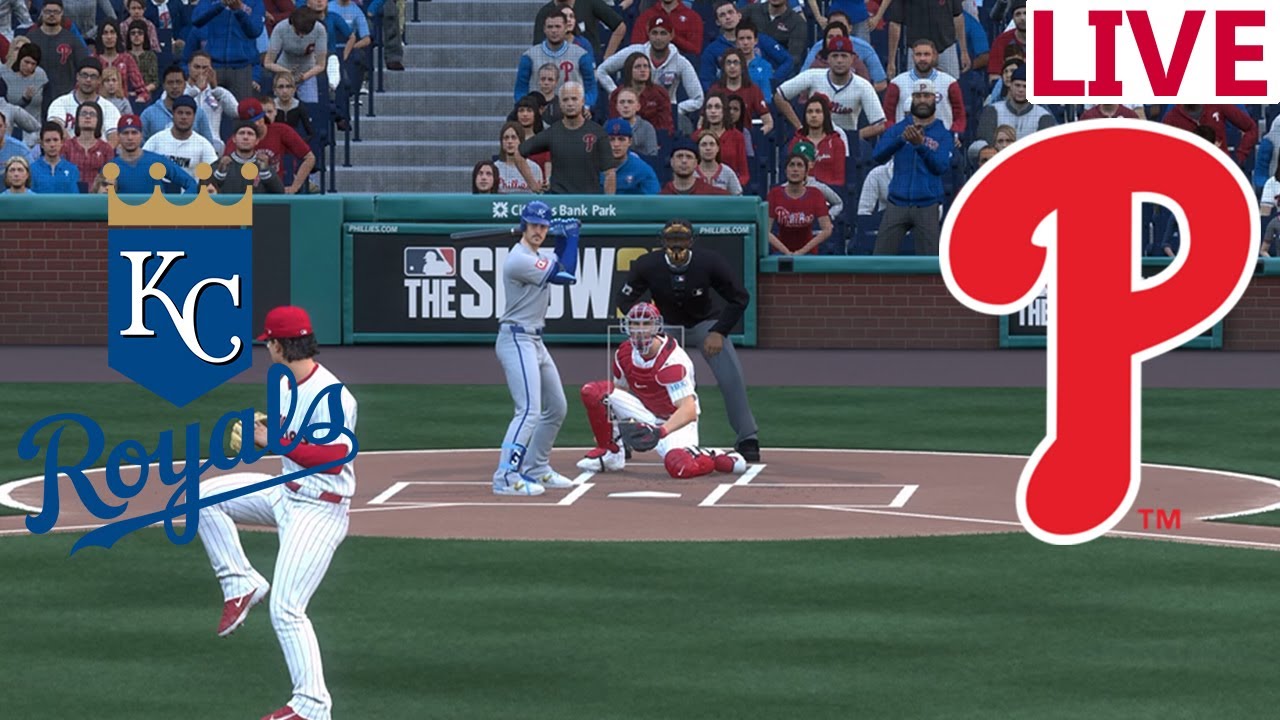 🔴LIVE 🔴Kansas City Royals  VS Philadelphia Phillies/ September 12 / Baseball  TV/MLB THE SHOW 25