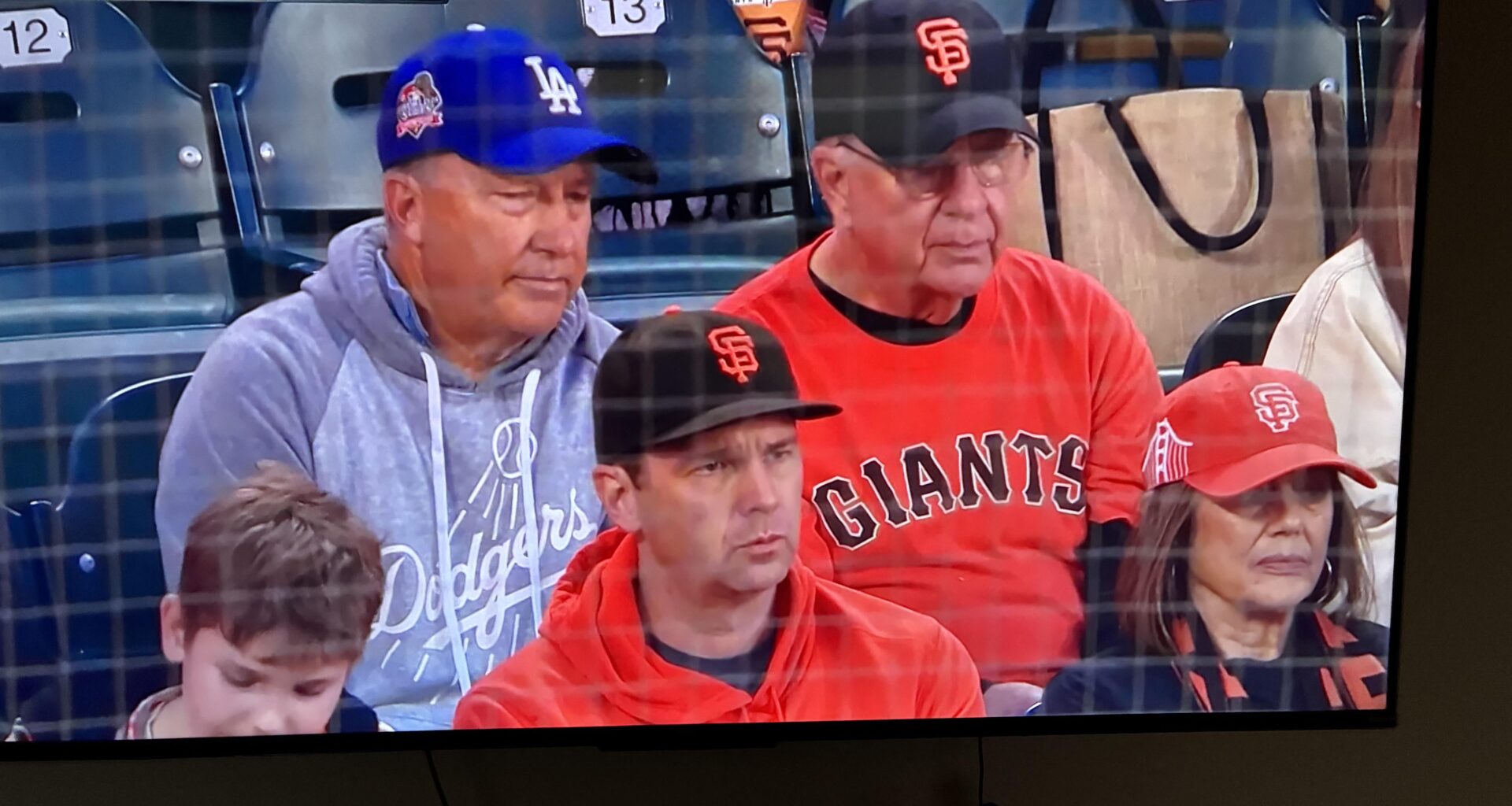 Why are the managers in the stands?
