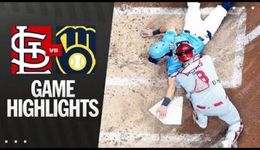 Cardinals vs. Brewers Game Highlights (9/12/25) | MLB Highlights