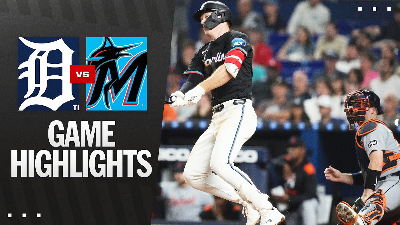 Tigers vs. Marlins Game Highlights (9/12/25) | MLB Highlights