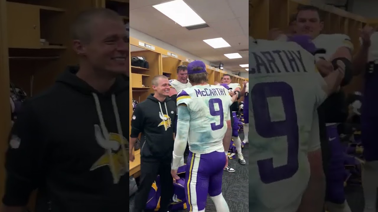 J.J. McCarthy after Monday Night Football Win over Bears 🤝