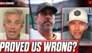 Steelers-Jets REACTION: Did Aaron Rodgers PROVE everyone WRONG? | Colin Cowherd NFL