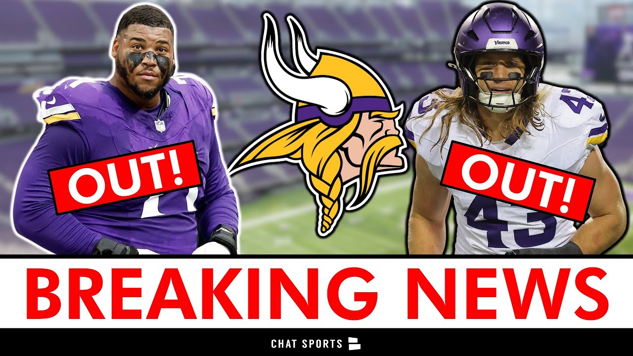 Vikings Just Got A Triple Dose Of BAD NEWS On The Injury Report…