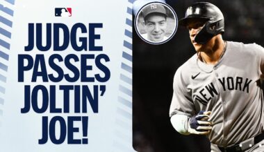 Aaron Judge hits a homer OUT OF FENWAY and passes Joe DiMaggio for most homers in Yankees history 💪