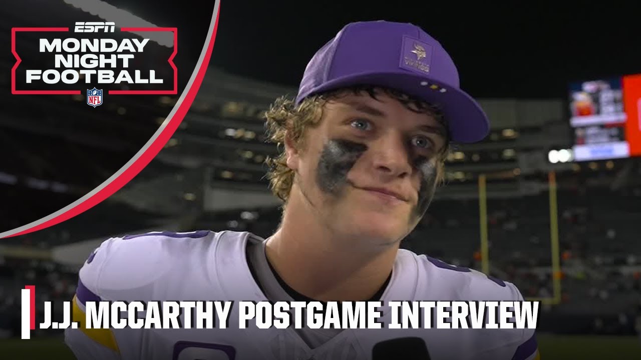 J.J. McCarthy is proud of how Vikings responded in comeback win vs. Bears | NFL on ESPN