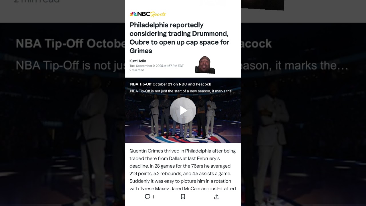 Philadelphia 76ers is considering trading two star players ￼