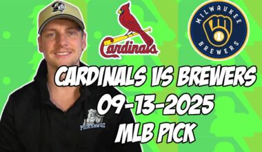 St. Louis Cardinals vs Milwaukee Brewers 9/13/25 MLB Pick & Prediction | MLB Betting Tips