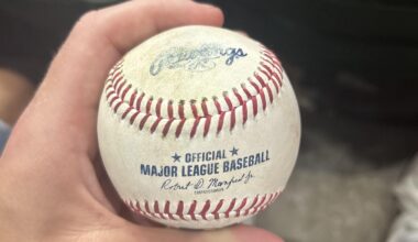 Got my first game ball last night!