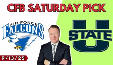 Air Force vs Utah State - College Football Pick l Saturday 9/13/25 l Vernon’s Best CFB Bets & Picks